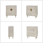 Damien Morden Storage TV Stand with Adjustable Shelves Set of 2 by HULALA HOME