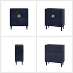 Damien Morden Storage TV Stand with Adjustable Shelves Set of 2 by HULALA HOME