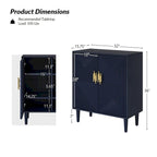 Damien Morden Storage TV Stand with Adjustable Shelves Set of 2 by HULALA HOME