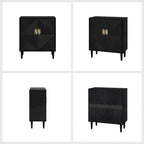 Damien Morden Storage TV Stand with Adjustable Shelves Set of 2 by HULALA HOME
