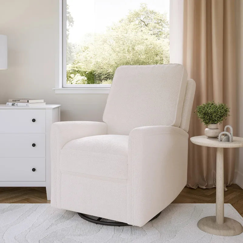 Swivel Glider Recliner Chair with Footrest