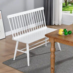 Entryway 40L Solid Wood Dining Bench with Spindle Back