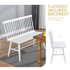 Entryway 40L Solid Wood Dining Bench with Spindle Back