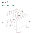 Morden Fort Upholstered Accent Living Room Chair