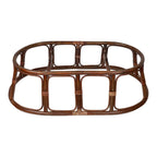 Bali Rattan Double Papasan Chair with Solid All-Weather Cushion