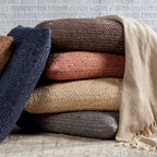 The Curated Nomad Faxon Textured Jute Pouf/ Floor Pillow