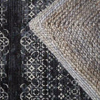 The Curated Nomad Faxon Textured Jute Pouf/ Floor Pillow