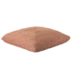 The Curated Nomad Faxon Textured Jute Pouf/ Floor Pillow