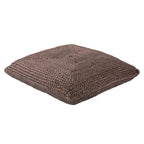 The Curated Nomad Faxon Textured Jute Pouf/ Floor Pillow