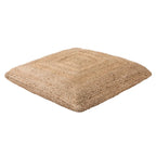 The Curated Nomad Faxon Textured Jute Pouf/ Floor Pillow