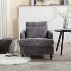 Wood Frame Armchair, Modern Accent Chair Lounge Chair for Living Room