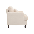 Wood Frame Armchair, Modern Accent Chair Lounge Chair for Living Room