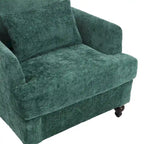 Wood Frame Armchair, Modern Accent Chair Lounge Chair for Living Room