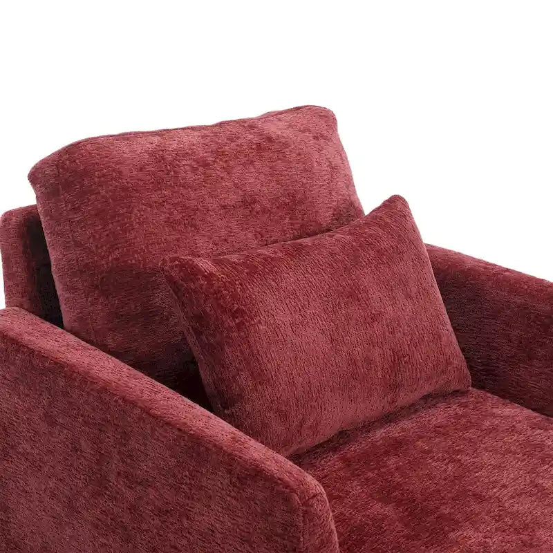 Wood Frame Armchair, Modern Accent Chair Lounge Chair for Living Room