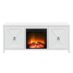 Granger 58 TV Stand with Log Fireplace Insert