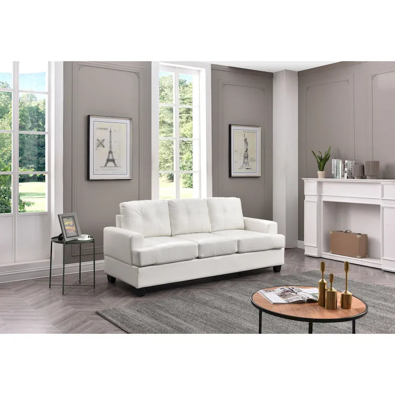 Sandridge Faux Leather Sofa
