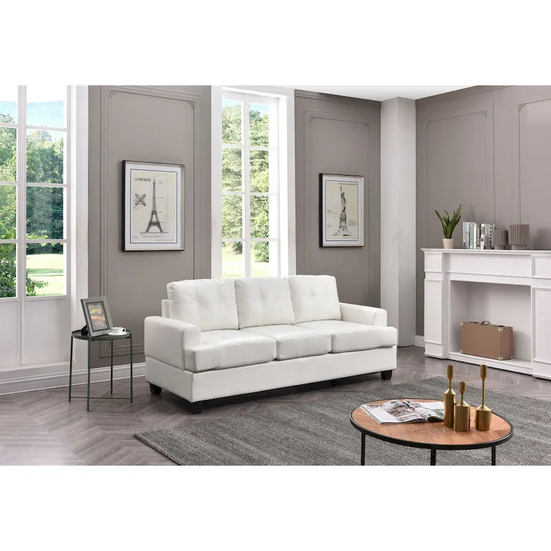 Sandridge Faux Leather Sofa