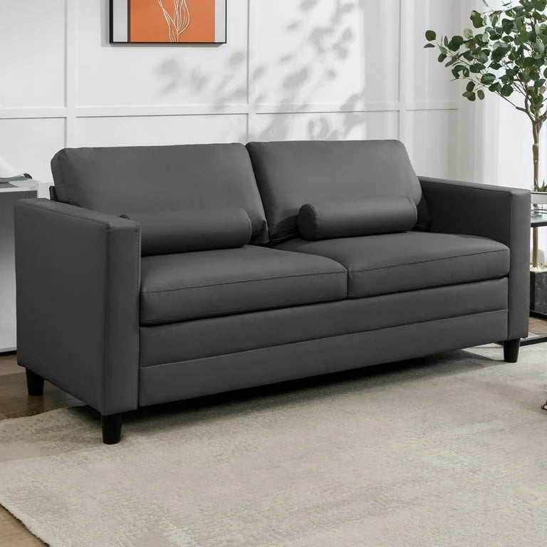 Mixoy Pull Out Sofa Bed,Modern Convertible Sleeper Sofa,2-in-1 Couch Bed with Mattress,Futon Couches