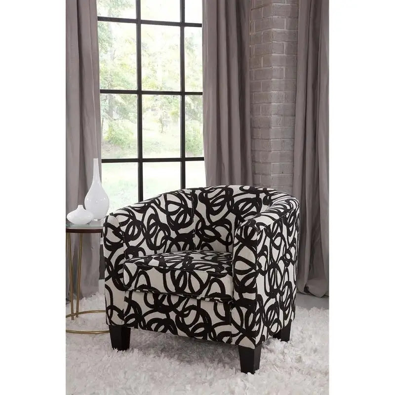 Grafton Home Enzo Upholstered Accent Barrel Chair