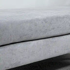 HOMCOM 48 End of Bed Bench, Upholstered Entryway Bench with Double Layer Seat Cushions and Steel Legs, Bedroom Bench, Dark Gray