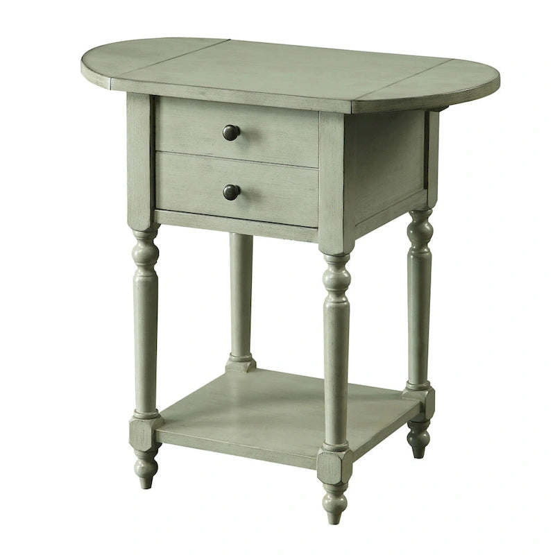 Kist French Country 25-inch Solid Wood 1-Shelf Side Table by Furniture of America