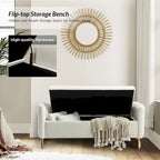 Robert Modern Upholstered Flip Top Storage Bench by HULALA HOME