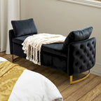 Robert Modern Upholstered Flip Top Storage Bench by HULALA HOME