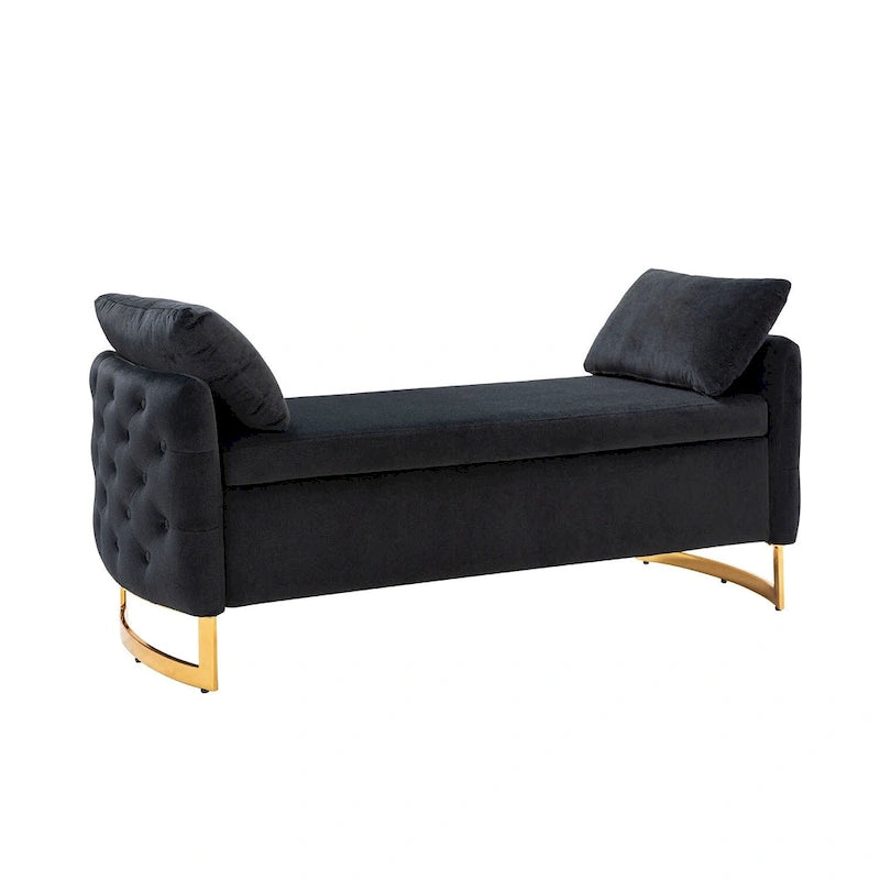Robert Modern Upholstered Flip Top Storage Bench by HULALA HOME