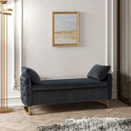 Robert Modern Upholstered Flip Top Storage Bench by HULALA HOME