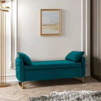 Robert Modern Upholstered Flip Top Storage Bench by HULALA HOME