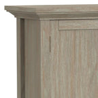 WYNDENHALL Mansfield SOLID WOOD 32 inch Wide Transitional Low Storage Cabinet - 32w x 14d x 31h