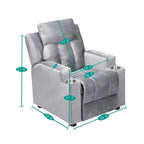 Magic Seats for Superheroes & Princesses, Super Deluxe Kids Recliner with Footrest, Headrest, 2 Cup Holders