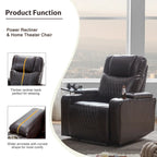 Nestfair Power Motion Recliner with 2 Cup Holders and 360 Swivel Tray Table