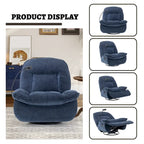 Clihome Adjustable Swivel Chenille Recliner with Phone Holder