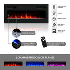 Metro EF Wall Mounted Electric Fireplace 72 TV Stand