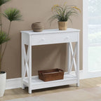 Convenience Concepts Oxford 1 Drawer Entryway Hall Table with Shelf