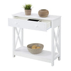 Convenience Concepts Oxford 1 Drawer Entryway Hall Table with Shelf