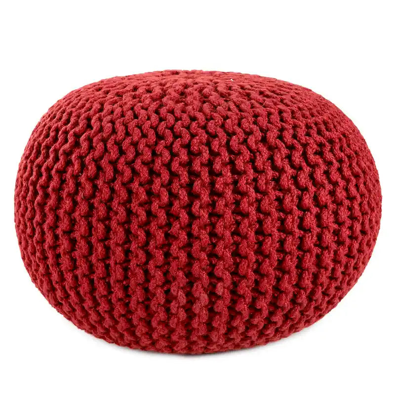 Asilah Indoor and Outdoor Round Pouf - 20X20X14