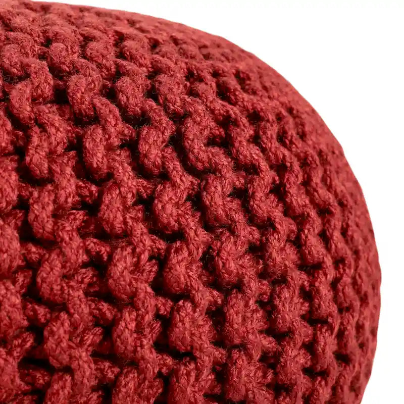 Asilah Indoor and Outdoor Round Pouf - 20X20X14