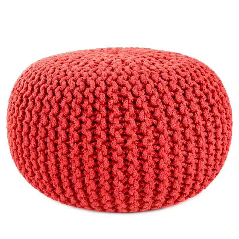 Asilah Indoor and Outdoor Round Pouf - 20X20X14