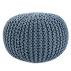 Asilah Indoor and Outdoor Round Pouf - 20X20X14