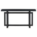 Console Table with Industrial-inspired Concrete Wood Top