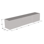 Cali EF Wall Mounted Electric Fireplace Modern 72 TV Stand
