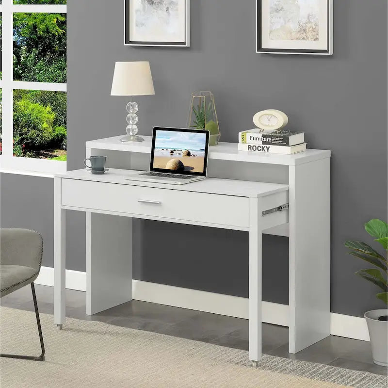  Newport JB Console/Sliding Desk with Drawer and Riser