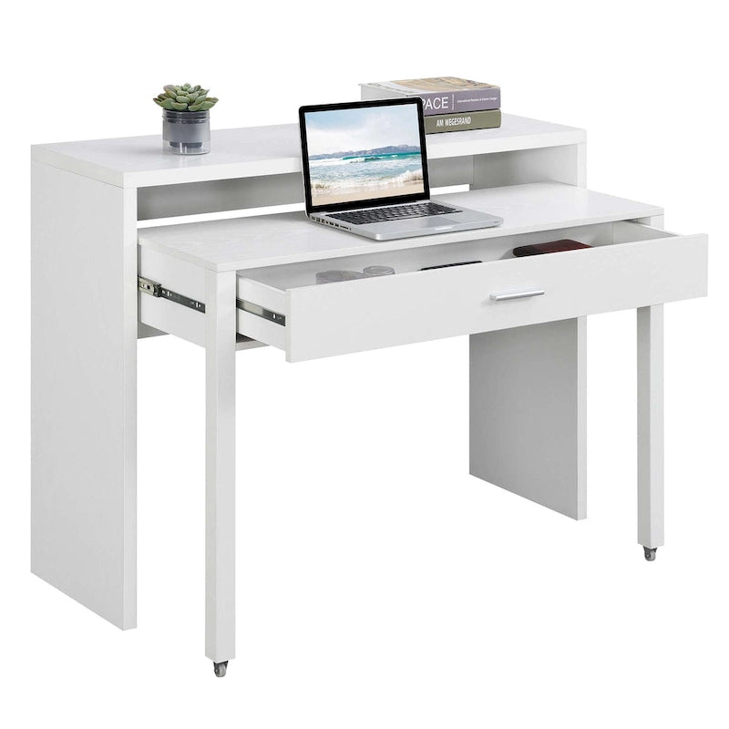 Newport JB Console/Sliding Desk with Drawer and Riser