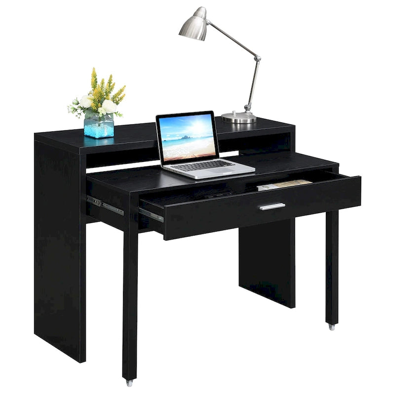 Newport JB Console/Sliding Desk with Drawer and Riser