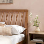 X Spindle Solid Wood Full Bed