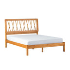 X Spindle Solid Wood Full Bed