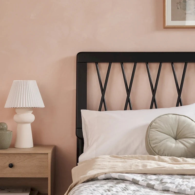 X Spindle Solid Wood Full Bed