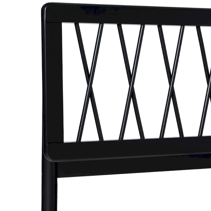 X Spindle Solid Wood Full Bed